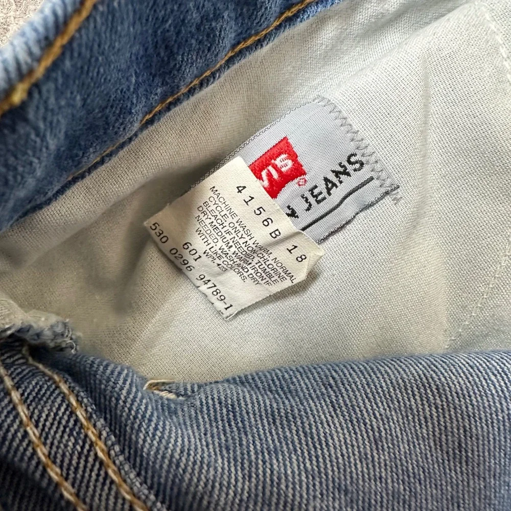 Vintage Levis Action Jeans Mens 42x30 Orange Tab Made in USA 90s Blue 4156B
